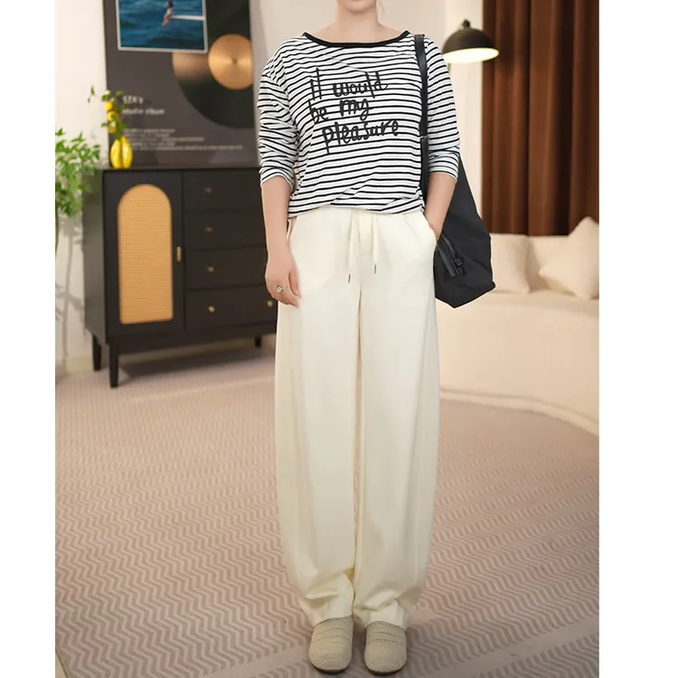 运动裤女春秋新款宽松阔腿窄版香蕉裤休闲卫裤镰刀裤