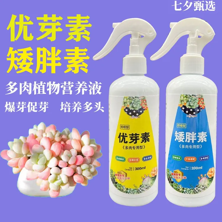 矮胖素优芽素多肉专用爆芽素促生长营养液促侧芽多肉植物激活植株