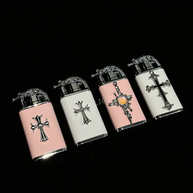 【Dimo】手作打火机送男女友闺蜜七夕情人节520生日礼物双火十字