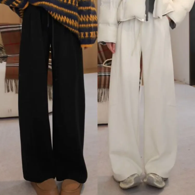 余紫绮【口碑裤】棉感松紧腰时髦设计显瘦休闲裤YC2867043