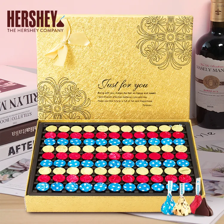 好时巧克力礼盒装Kisses送女朋友闺蜜孩子生日新年零食圣诞节礼物