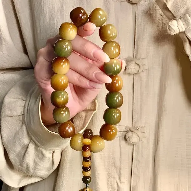 大果老料大尺寸17-18mm手持18颗原创香囊弟子珠款