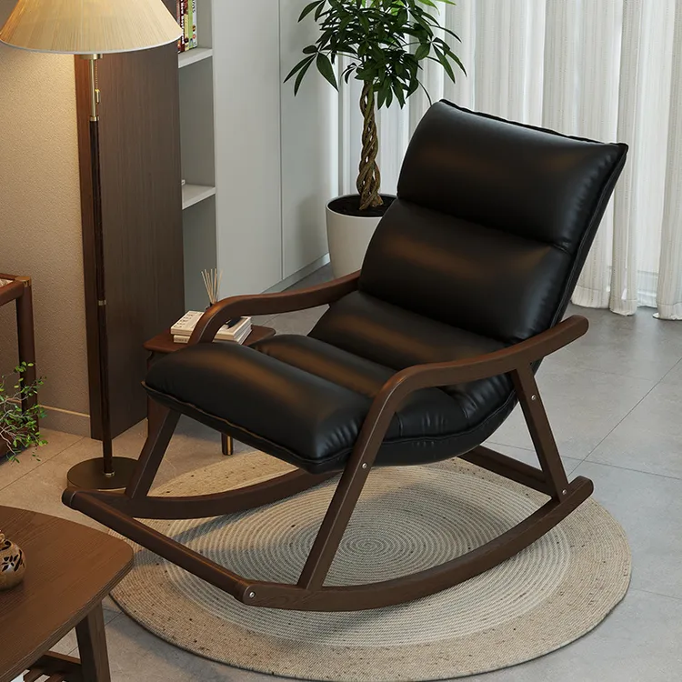 摇摇椅家用轻奢实木躺椅阳台客厅休闲椅靠背椅摇椅躺椅懒人椅座椅