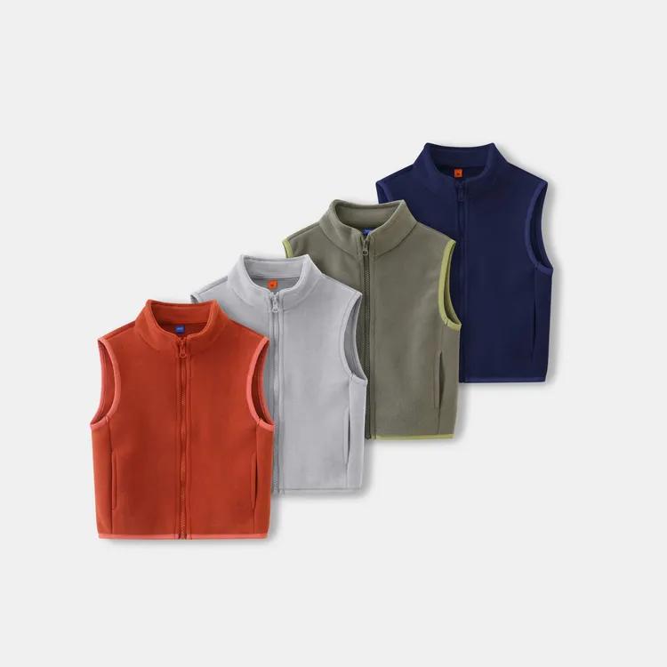 儿童童装摇粒绒马甲秋冬款2026新款男女童加厚保暖坎肩冬装马甲潮