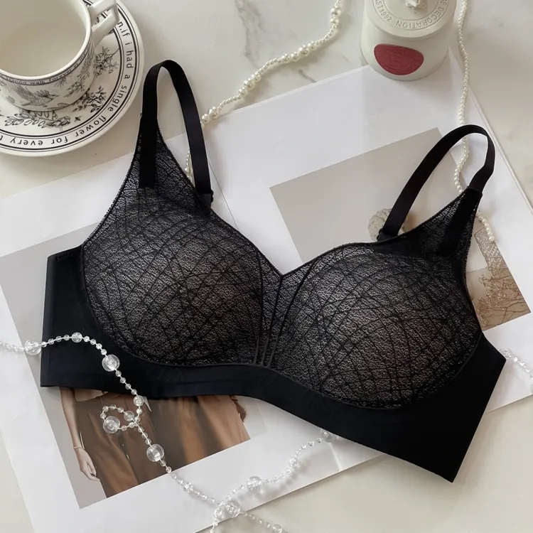 FENKE/粉客【云絮】尚蒂伊空气蕾丝舒适云感春夏无钢圈内衣无痕文胸