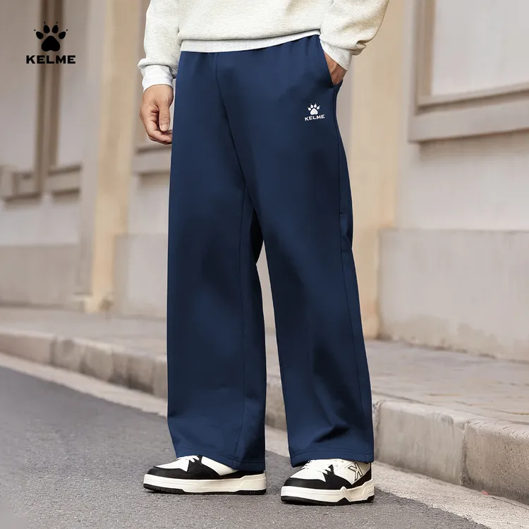 卡尔美加绒卫裤男女秋冬直筒裤运动长裤休闲裤宽松型百搭潮流新品