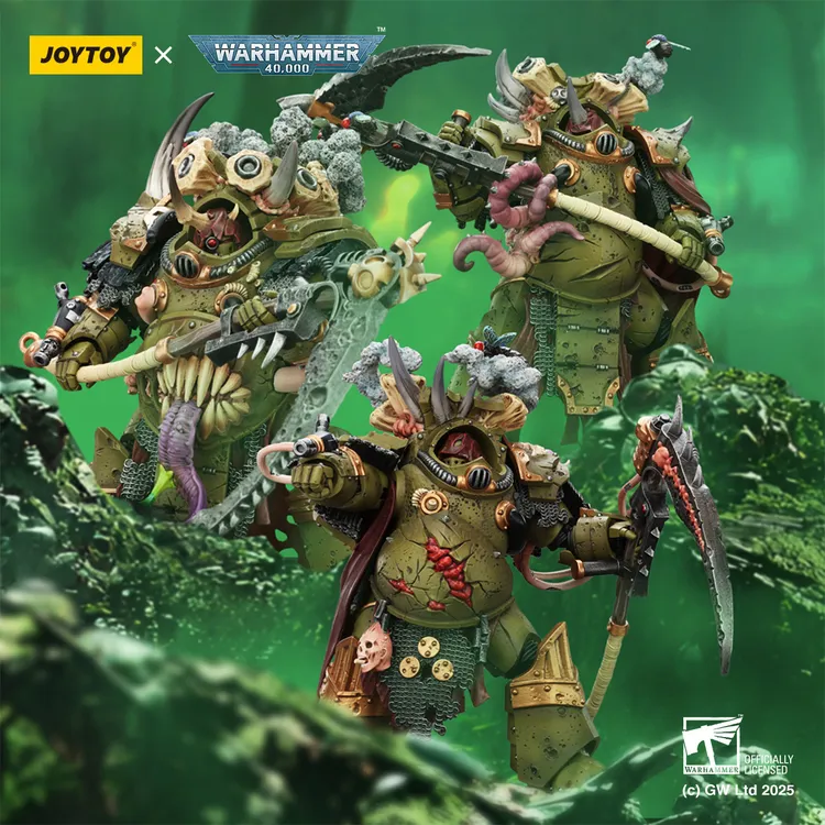 JOYTOY/暗源战锤死亡寿衣终结者三人组成品可动模型玩具