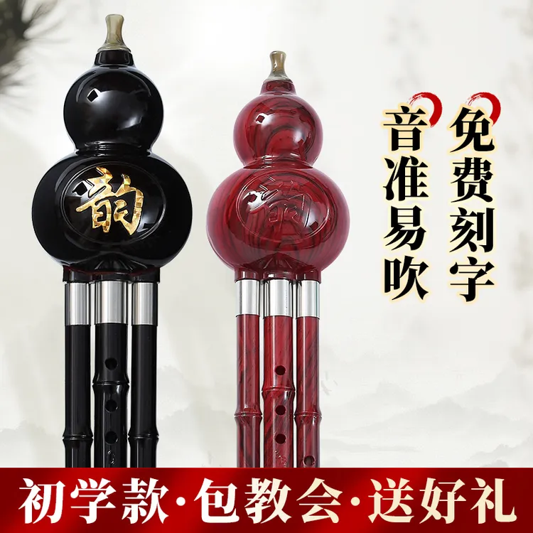 民族葫芦丝乐器初学者儿童C调降B调小学生专用专业演奏型胡芦丝