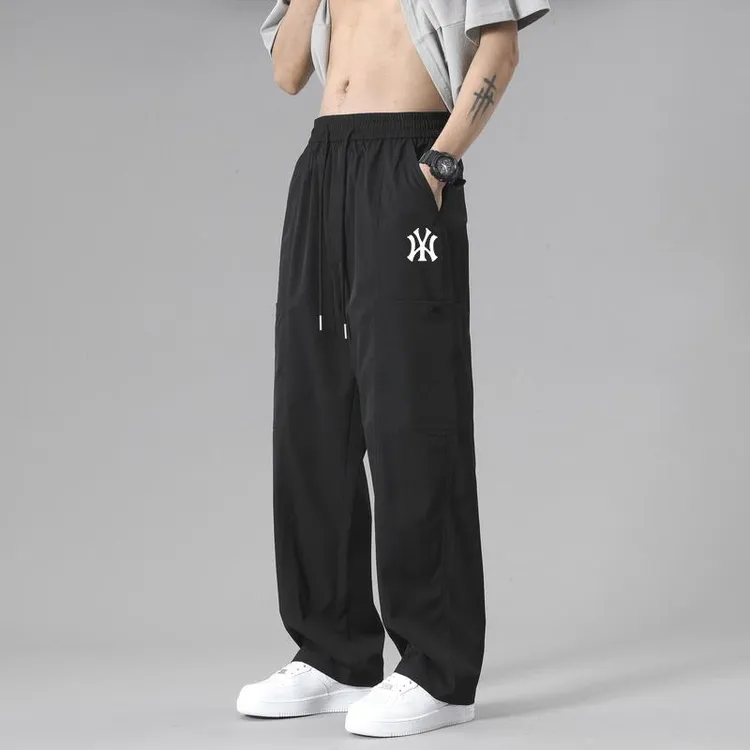 【TQUX港奢男装】休闲秋季上新秀禾服男运动休闲裤2025新款直筒裤