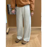 WenWen小个子2025韩版秋冬显瘦【加绒】加厚直筒显瘦显高裤子4512