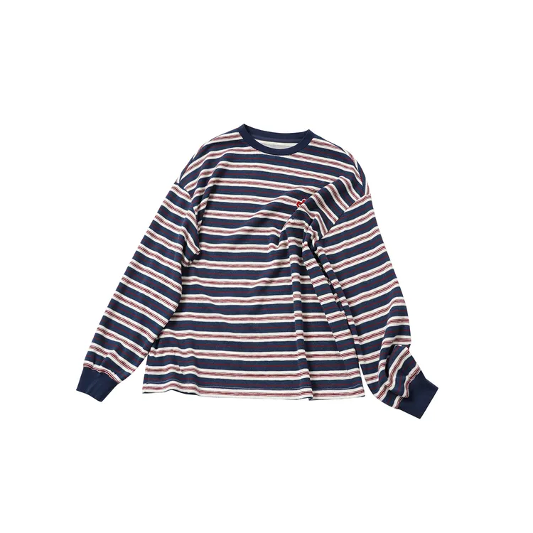 【爱心条纹刺绣长袖】MCCX5A039秋冬时尚休闲宽松洋气厚款长袖卫衣