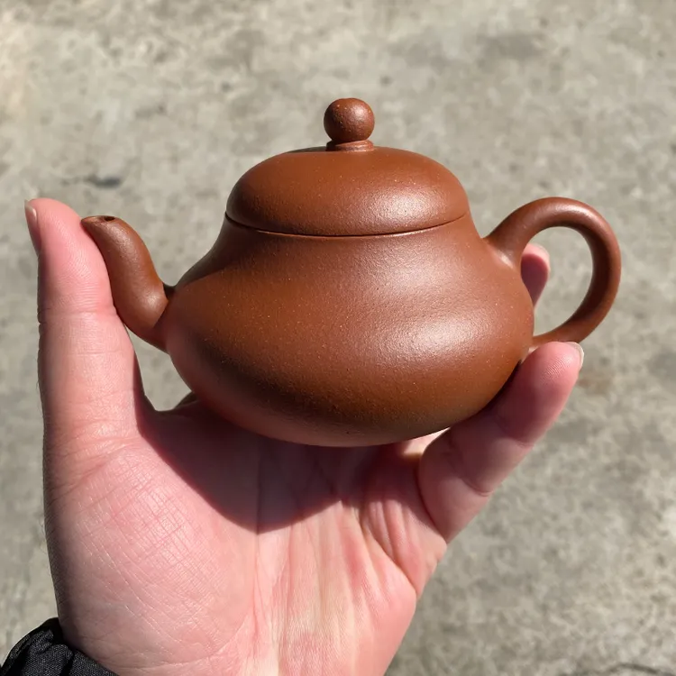 180ml半手工宜兴紫砂壶原矿红降坡君德壶大容量家用泡茶壶茶具