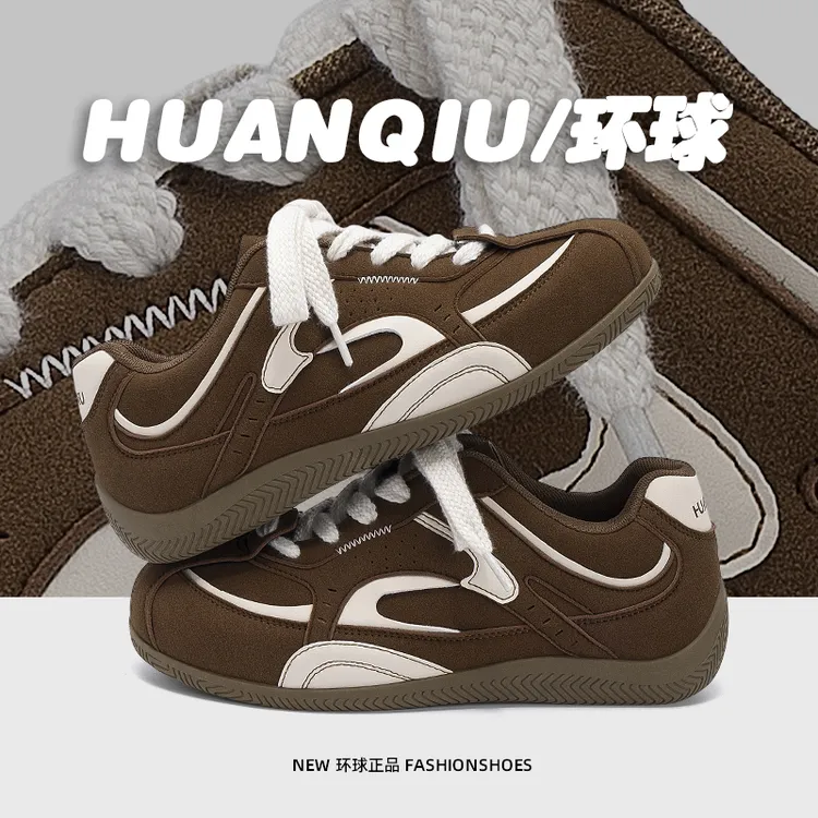 环球复古轻便德训鞋男款2025新款内增高男鞋舒适百搭时尚休闲板鞋