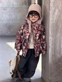 现货【实体品牌】2025一件过冬新款韩版棉服外套男童装洋气痞帅D919