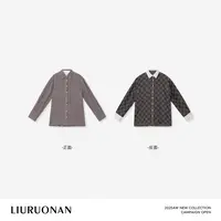 LIURUONAN | 9.28四周年【霍比特双面格纹】polo翻领单排扣宽松衬衫