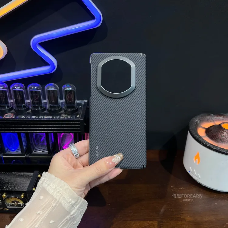 适用于华为matex7手机壳x7折叠屏真皮中轴铰链磁吸后壳保护套