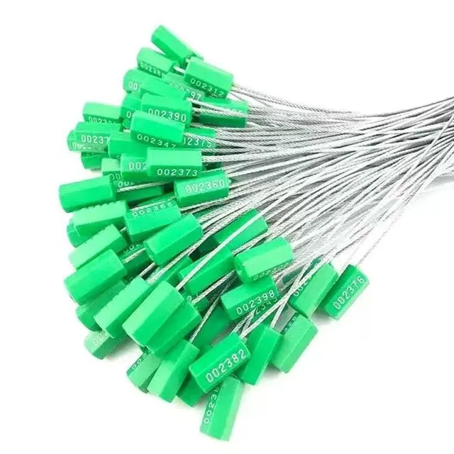 包邮抽紧式一次性六棱钢丝铅封施封锁扎带新品