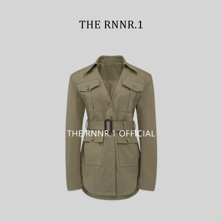 THE RNNR.1重磅! 解构垫肩 卡其西装 外套