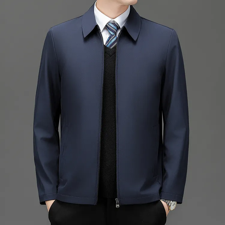 2025行政夹克男士薄款干部简约外套夹克