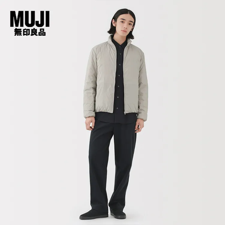 无印良品 MUJI 男式 轻量羽绒便携式立领夹克 羽绒服25年冬季新品