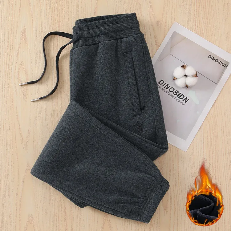 全棉九分裤加绒加厚休闲百搭运动裤女长裤束口裤哈伦裤大码秋冬