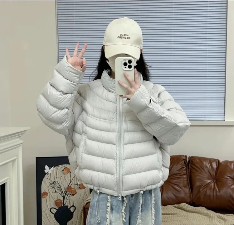 爆款排骨棉服2025女新款爆款秋冬时尚立 领韩版宽松百搭外套棉服