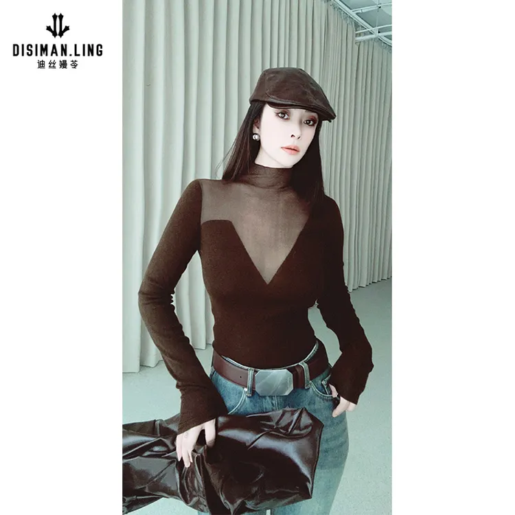 【迪丝嫚苓】绵羊毛毛衫上衣气质保暖原创设计师小众可外穿精致打底