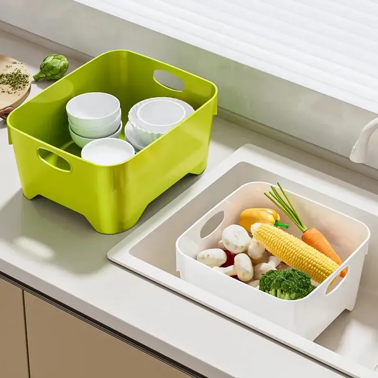 大容量手提大沥水盆家用厨房水槽蔬菜水果沥水篮洗碗洗菜排水塞