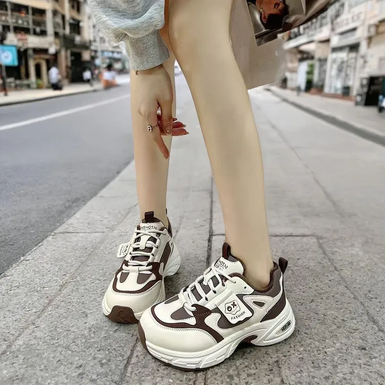 1111老爹鞋厚底ins百搭时尚秋季休闲鞋小白鞋拼色潮流韩版动鞋