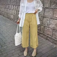2912#花苞腰九分裤