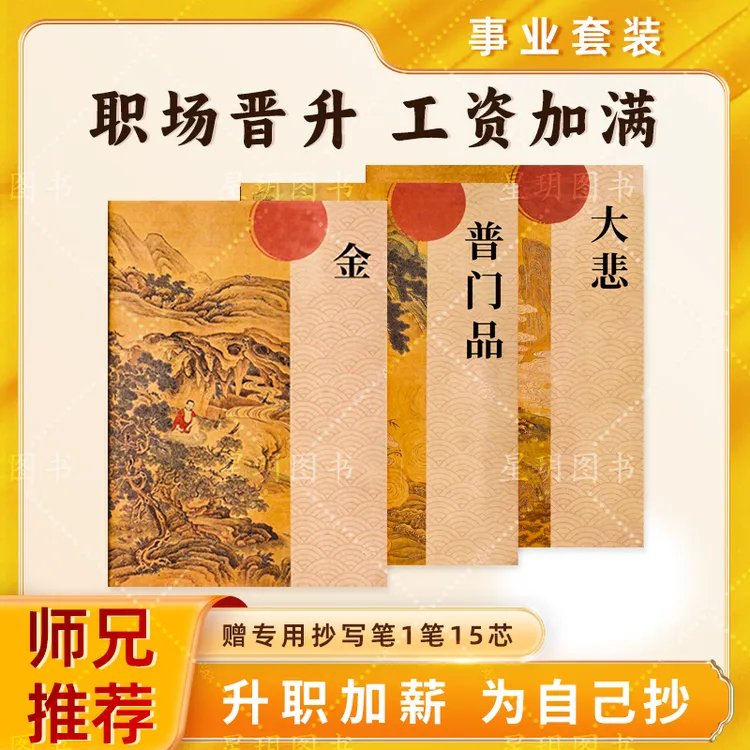 【功成名就】师兄推荐手抄金刚经大悲普门工作顺利传统文化硬笔字帖