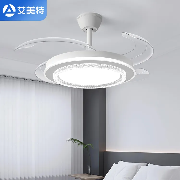 Airmate/艾美特轻奢简约家用餐厅卧室客厅隐形风扇灯吊扇灯吸顶