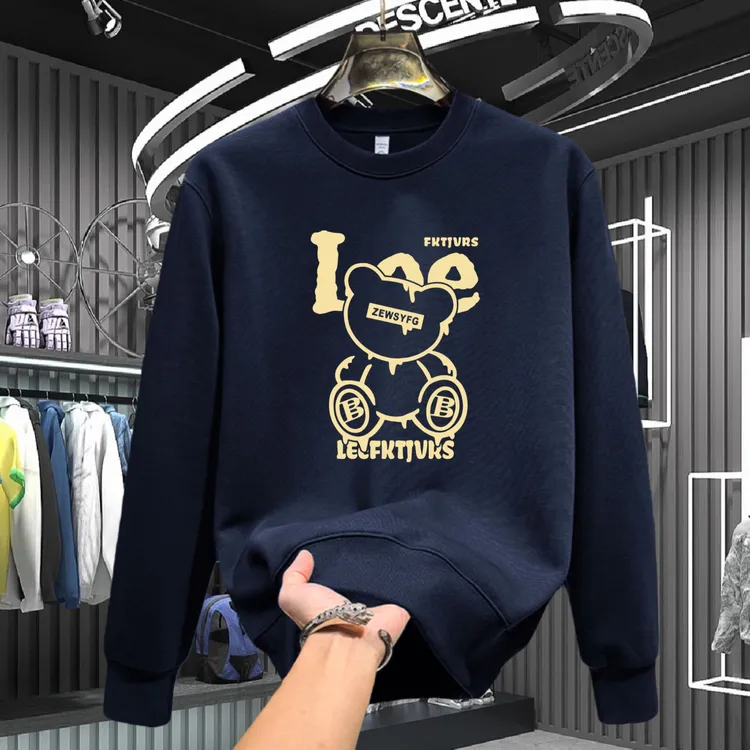 秋冬季高档潮牌套头卫衣青年男女款潮流百搭长袖男士休闲圆领上衣