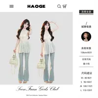 浩哥严选●妈生美腿裤D4NZK4902A牛仔裤预时尚高腰气质显瘦百搭