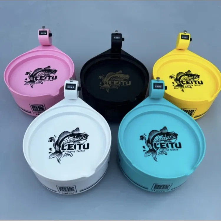 拉饵盘全磁黑坑竞技饵料盒浮水一线磁盘加深饵料食盒钓鱼计数器