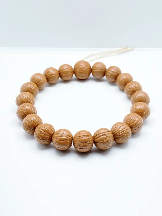 【粉粉出品】「聚宝盆」SSS款原皮原色天花板毕业级猴头核桃原皮手串