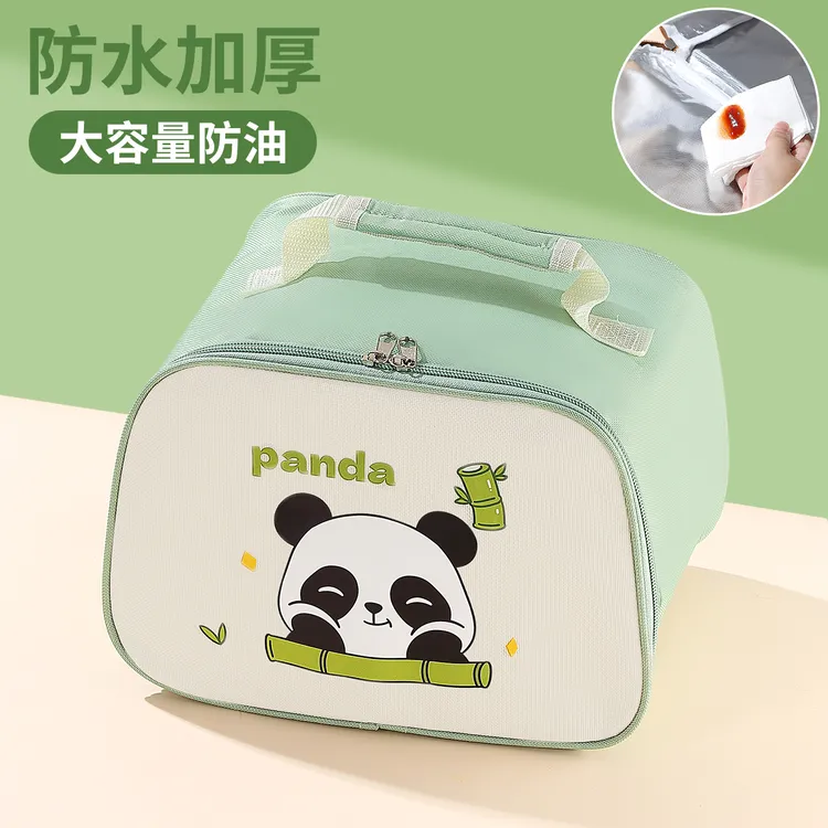 小学生饭盒袋手提包防水防油带饭便当包饭袋加厚铝箔保温袋餐包庭