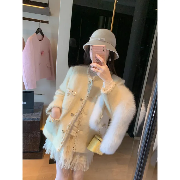 鱼兔子的兔子小香风气质网红时尚轻奢秋冬女士 羽绒服 女款2025年