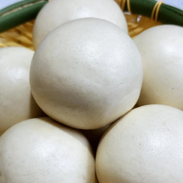 手工老面圆馒头老面发酵即食