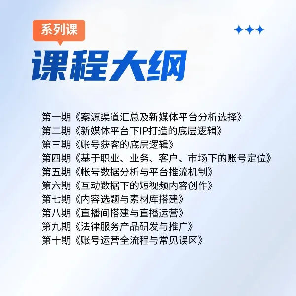 新媒体运营能力提升线上训练营