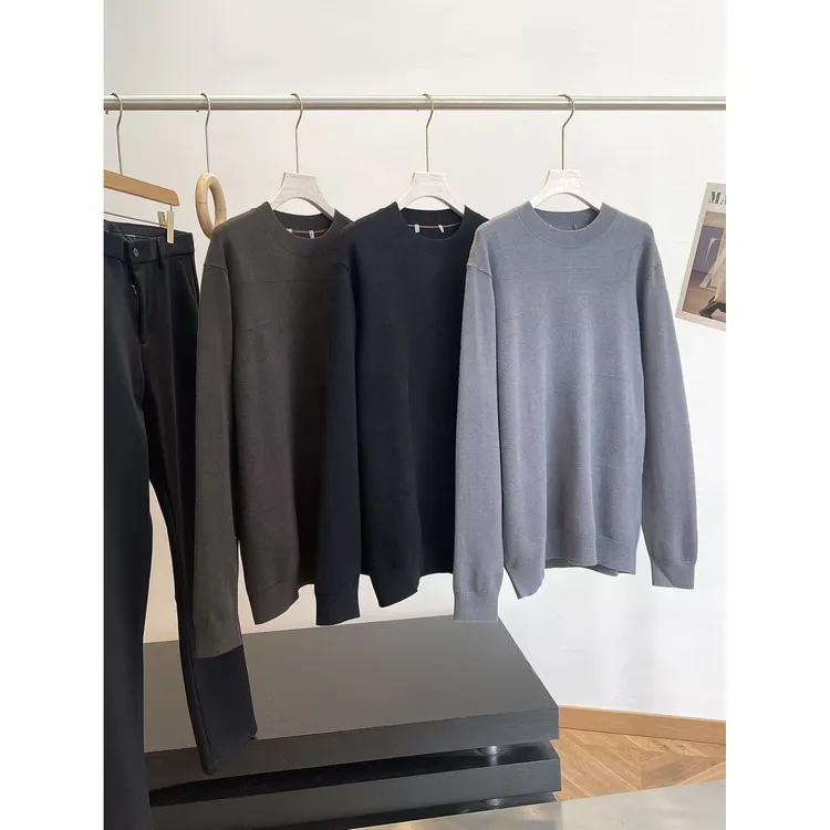 特！莫代尔+羊毛 柔顺保暖 商场余D 针织衫毛衣 C12 男装 H7033  