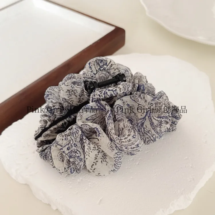 Pink Girl  F127复古优雅抓夹13cm时尚后脑勺盘发夹气质发饰