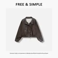 Free&Simple-老钱的假日’早秋款个性港风短款立领外套-A7032