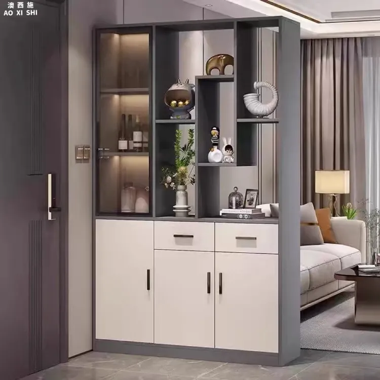 澳西施玄关柜鞋柜一体进门沙发隔断柜门口屏风柜子客厅隔断门厅柜