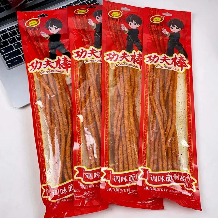 功夫棒一根筋辣条长条辣条辣棒童年怀旧零食麻辣解馋小吃休闲辣条