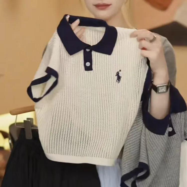 男童镂空polo衫短袖2025新款夏季中小儿童冰丝透气痞帅夏款上衣潮