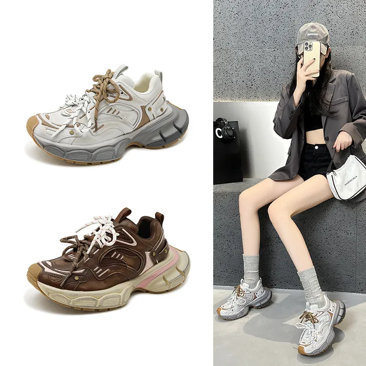 老爹鞋女厚底做旧2025年秋季新款复古休闲运动脏脏鞋子女学生潮鞋