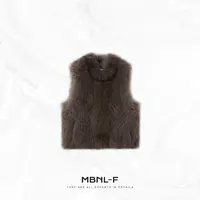 MBNL-F”S.G. 100%狐狸毛” 手工编织层次感马甲 秦磊XM-XMJ6589