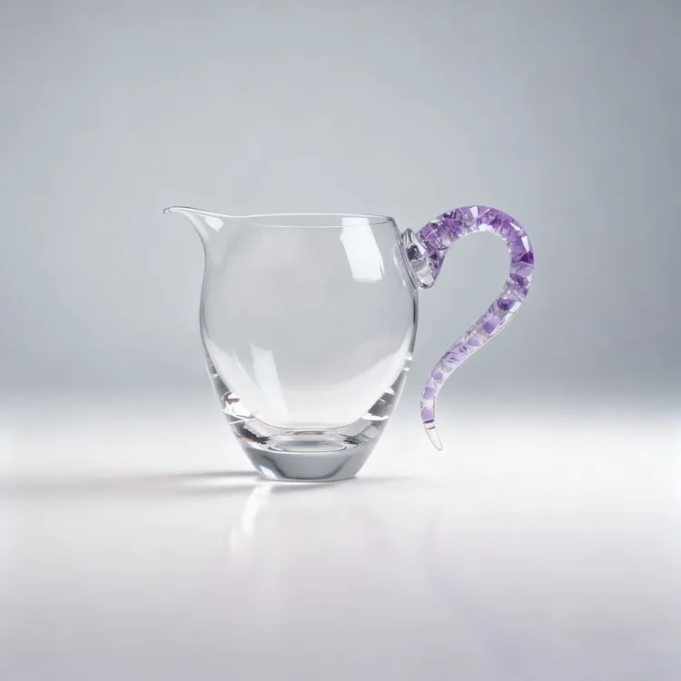 紫水晶公道杯茶海家用创意防烫分茶器手工简约高档耐热大容量无铅