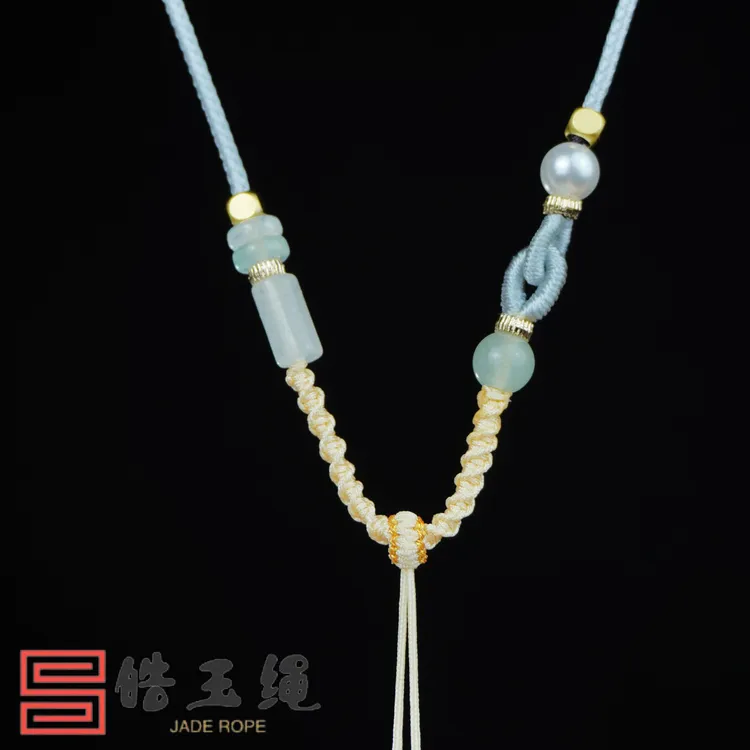 【皓玉绳】原创设计款手工编织吊坠挂绳挂脖绳不对称设计款